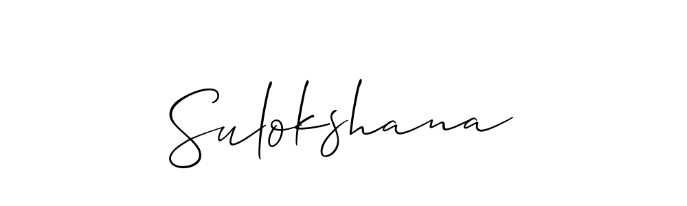 Make a beautiful signature design for name Sulokshana. Use this online signature maker to create a handwritten signature for free. Sulokshana signature style 2 images and pictures png