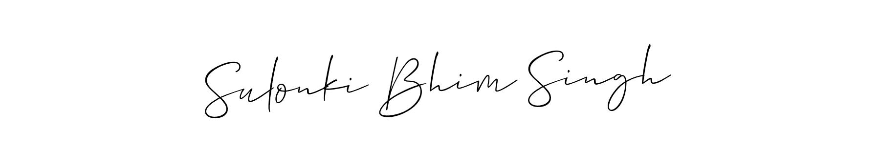 It looks lik you need a new signature style for name Sulonki Bhim Singh. Design unique handwritten (Allison_Script) signature with our free signature maker in just a few clicks. Sulonki Bhim Singh signature style 2 images and pictures png