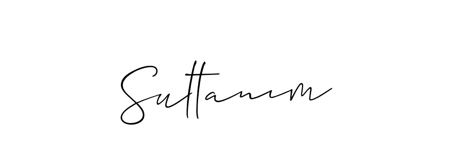 Design your own signature with our free online signature maker. With this signature software, you can create a handwritten (Allison_Script) signature for name Sultanım. Sultanım signature style 2 images and pictures png