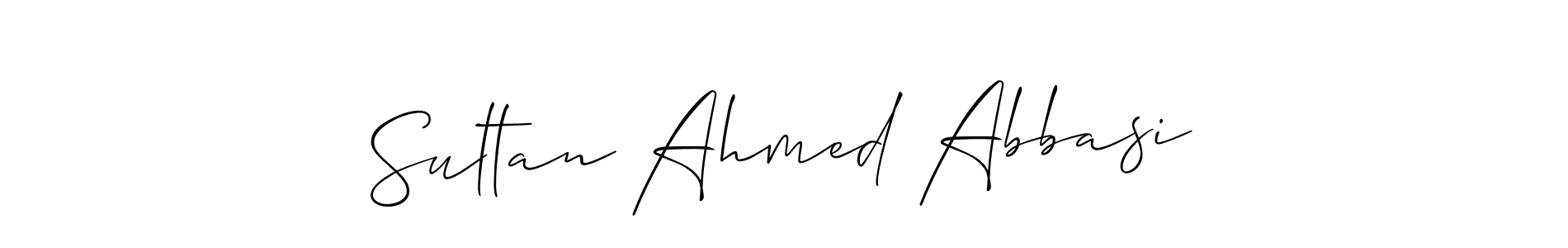 Sultan Ahmed Abbasi stylish signature style. Best Handwritten Sign (Allison_Script) for my name. Handwritten Signature Collection Ideas for my name Sultan Ahmed Abbasi. Sultan Ahmed Abbasi signature style 2 images and pictures png