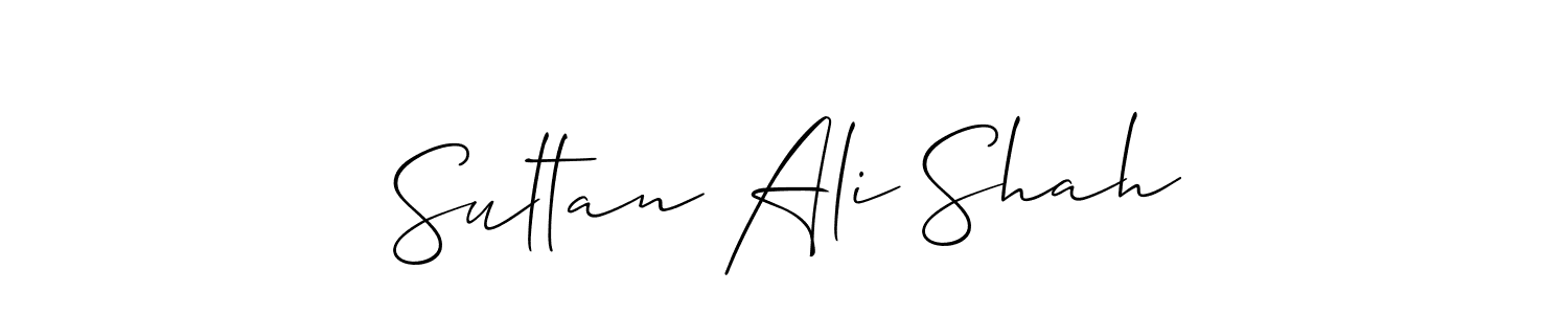 Make a beautiful signature design for name Sultan Ali Shah. With this signature (Allison_Script) style, you can create a handwritten signature for free. Sultan Ali Shah signature style 2 images and pictures png