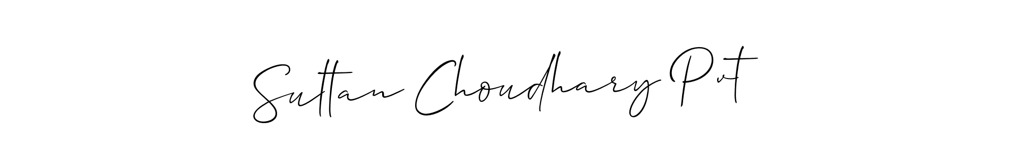 Make a beautiful signature design for name Sultan Choudhary Pvt. Use this online signature maker to create a handwritten signature for free. Sultan Choudhary Pvt signature style 2 images and pictures png