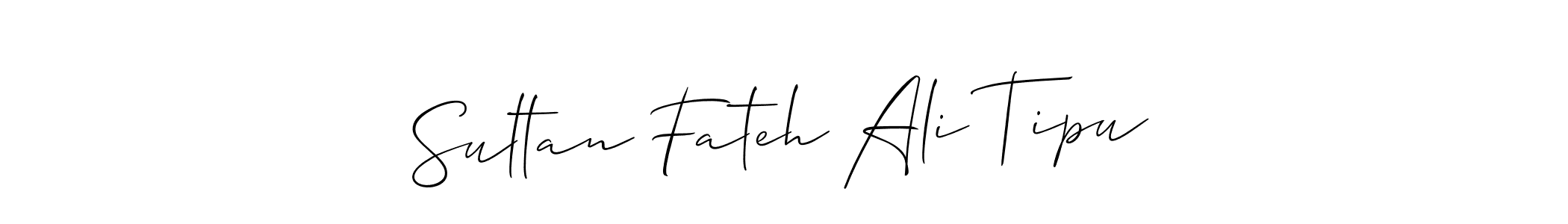 The best way (Allison_Script) to make a short signature is to pick only two or three words in your name. The name Sultan Fateh Ali Tipu include a total of six letters. For converting this name. Sultan Fateh Ali Tipu signature style 2 images and pictures png