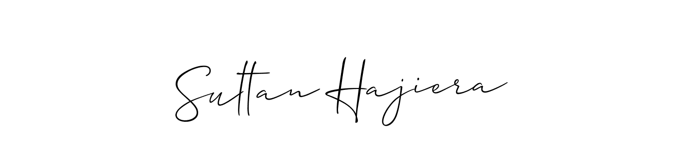 Make a beautiful signature design for name Sultan Hajiera. With this signature (Allison_Script) style, you can create a handwritten signature for free. Sultan Hajiera signature style 2 images and pictures png