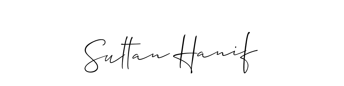 Sultan Hanif stylish signature style. Best Handwritten Sign (Allison_Script) for my name. Handwritten Signature Collection Ideas for my name Sultan Hanif. Sultan Hanif signature style 2 images and pictures png