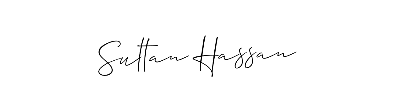 Sultan Hassan stylish signature style. Best Handwritten Sign (Allison_Script) for my name. Handwritten Signature Collection Ideas for my name Sultan Hassan. Sultan Hassan signature style 2 images and pictures png