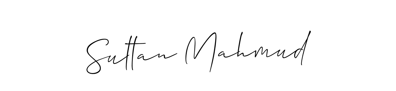 Also You can easily find your signature by using the search form. We will create Sultan Mahmud name handwritten signature images for you free of cost using Allison_Script sign style. Sultan Mahmud signature style 2 images and pictures png