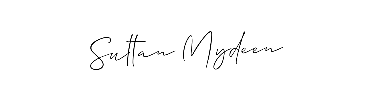 Design your own signature with our free online signature maker. With this signature software, you can create a handwritten (Allison_Script) signature for name Sultan Mydeen. Sultan Mydeen signature style 2 images and pictures png