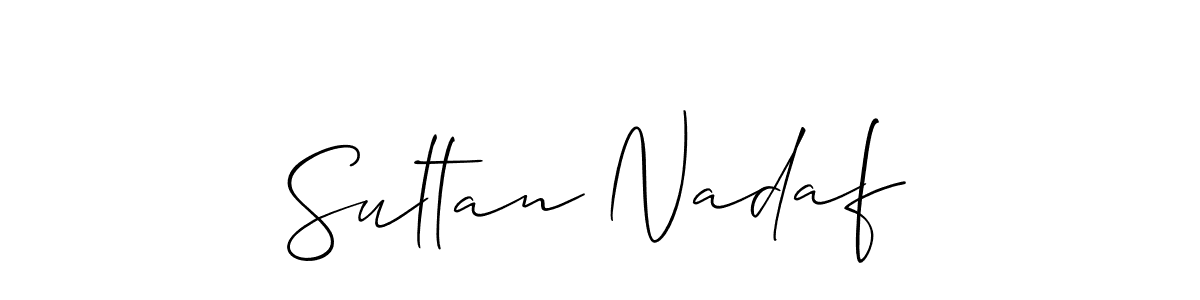 Allison_Script is a professional signature style that is perfect for those who want to add a touch of class to their signature. It is also a great choice for those who want to make their signature more unique. Get Sultan Nadaf name to fancy signature for free. Sultan Nadaf signature style 2 images and pictures png