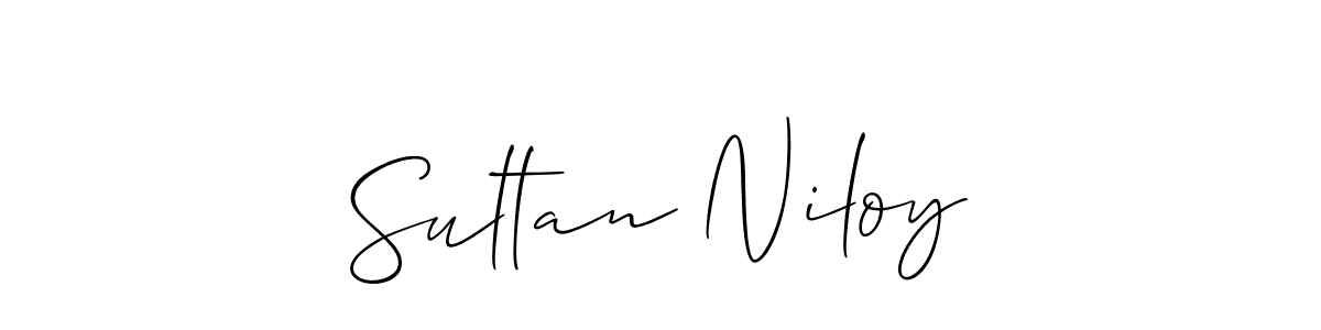 Create a beautiful signature design for name Sultan Niloy. With this signature (Allison_Script) fonts, you can make a handwritten signature for free. Sultan Niloy signature style 2 images and pictures png