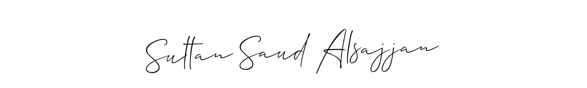 How to make Sultan Saud Alsajjan signature? Allison_Script is a professional autograph style. Create handwritten signature for Sultan Saud Alsajjan name. Sultan Saud Alsajjan signature style 2 images and pictures png