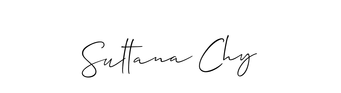 How to make Sultana Chy name signature. Use Allison_Script style for creating short signs online. This is the latest handwritten sign. Sultana Chy signature style 2 images and pictures png