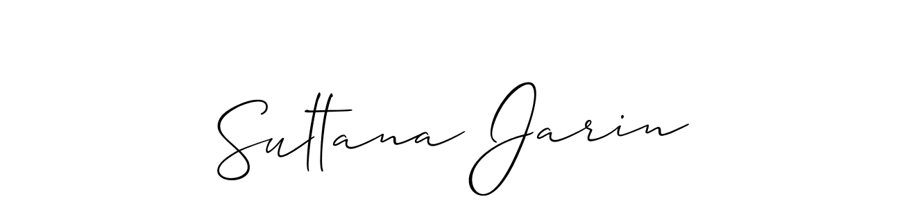 Similarly Allison_Script is the best handwritten signature design. Signature creator online .You can use it as an online autograph creator for name Sultana Jarin. Sultana Jarin signature style 2 images and pictures png