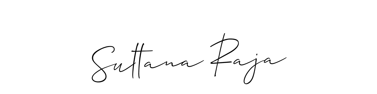 How to make Sultana Raja name signature. Use Allison_Script style for creating short signs online. This is the latest handwritten sign. Sultana Raja signature style 2 images and pictures png