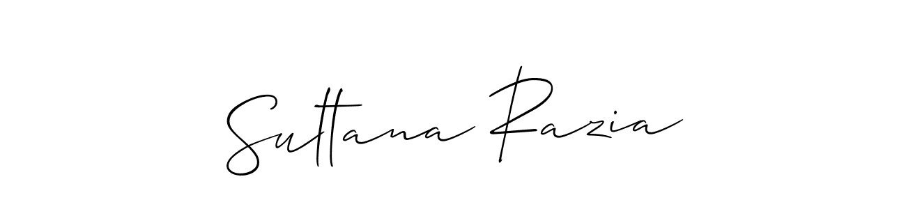 Sultana Razia stylish signature style. Best Handwritten Sign (Allison_Script) for my name. Handwritten Signature Collection Ideas for my name Sultana Razia. Sultana Razia signature style 2 images and pictures png