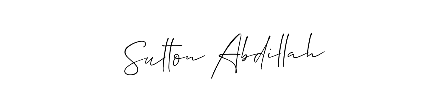 Make a beautiful signature design for name Sulton Abdillah. Use this online signature maker to create a handwritten signature for free. Sulton Abdillah signature style 2 images and pictures png