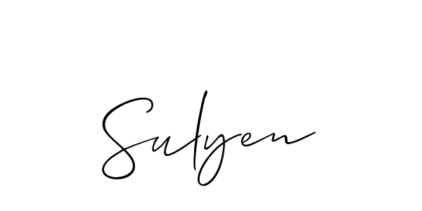 Make a beautiful signature design for name Sulyen. Use this online signature maker to create a handwritten signature for free. Sulyen signature style 2 images and pictures png