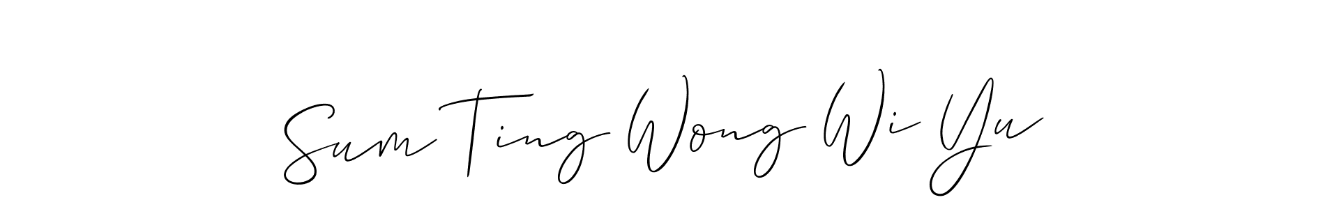 Once you've used our free online signature maker to create your best signature Allison_Script style, it's time to enjoy all of the benefits that Sum Ting Wong Wi Yu name signing documents. Sum Ting Wong Wi Yu signature style 2 images and pictures png