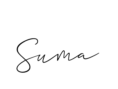 Similarly Allison_Script is the best handwritten signature design. Signature creator online .You can use it as an online autograph creator for name Suma. Suma signature style 2 images and pictures png