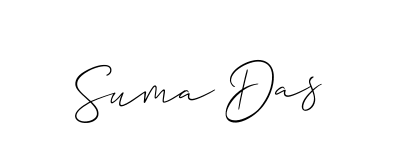 Similarly Allison_Script is the best handwritten signature design. Signature creator online .You can use it as an online autograph creator for name Suma Das. Suma Das signature style 2 images and pictures png