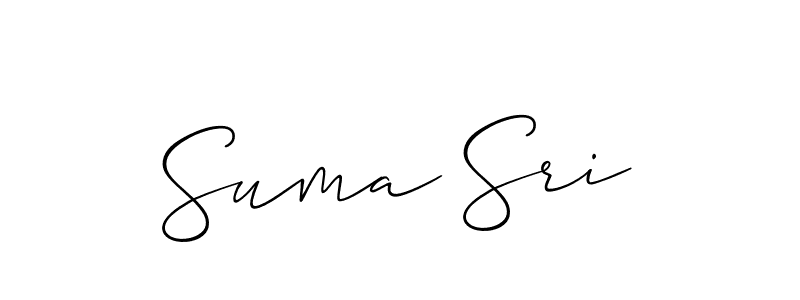 How to Draw Suma Sri signature style? Allison_Script is a latest design signature styles for name Suma Sri. Suma Sri signature style 2 images and pictures png