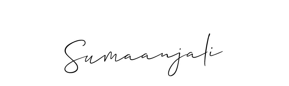 It looks lik you need a new signature style for name Sumaanjali. Design unique handwritten (Allison_Script) signature with our free signature maker in just a few clicks. Sumaanjali signature style 2 images and pictures png