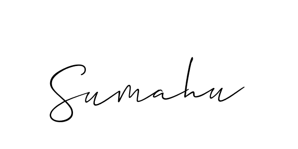 Once you've used our free online signature maker to create your best signature Allison_Script style, it's time to enjoy all of the benefits that Sumahu name signing documents. Sumahu signature style 2 images and pictures png
