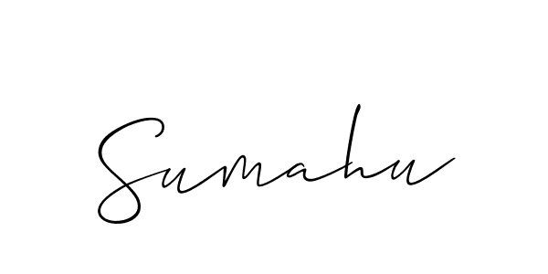 Once you've used our free online signature maker to create your best signature Allison_Script style, it's time to enjoy all of the benefits that Sumahu name signing documents. Sumahu signature style 2 images and pictures png