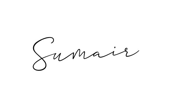 Best and Professional Signature Style for Sumair. Allison_Script Best Signature Style Collection. Sumair signature style 2 images and pictures png