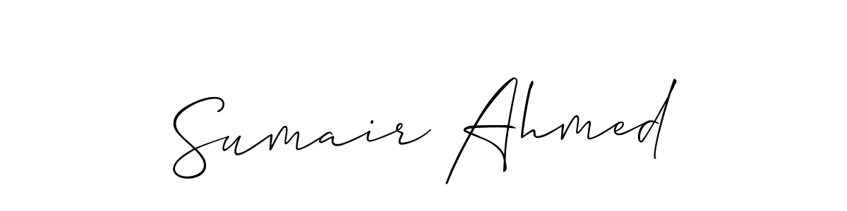 How to Draw Sumair Ahmed signature style? Allison_Script is a latest design signature styles for name Sumair Ahmed. Sumair Ahmed signature style 2 images and pictures png