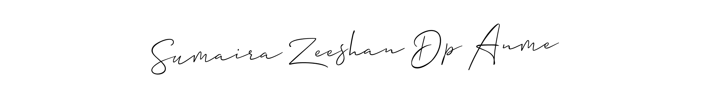 Make a beautiful signature design for name Sumaira Zeeshan Dp Anme. Use this online signature maker to create a handwritten signature for free. Sumaira Zeeshan Dp Anme signature style 2 images and pictures png