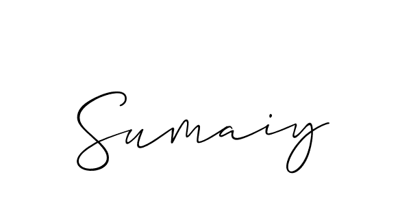 How to make Sumaiy signature? Allison_Script is a professional autograph style. Create handwritten signature for Sumaiy name. Sumaiy signature style 2 images and pictures png