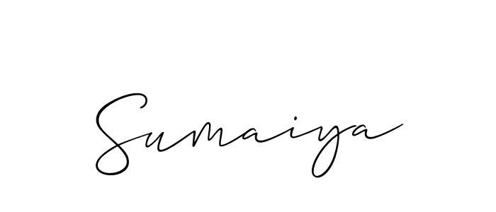 Also You can easily find your signature by using the search form. We will create Sumaiya name handwritten signature images for you free of cost using Allison_Script sign style. Sumaiya signature style 2 images and pictures png