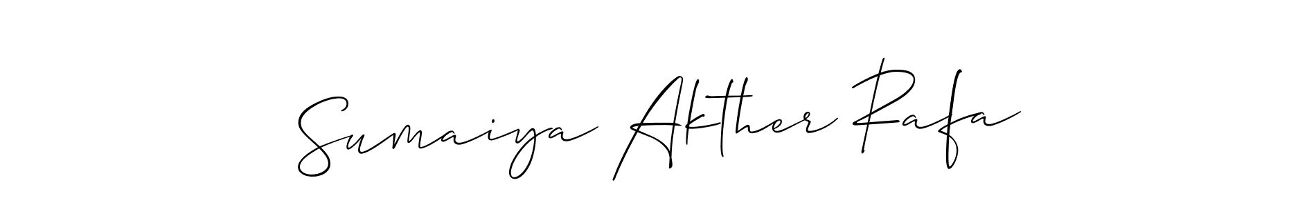 You should practise on your own different ways (Allison_Script) to write your name (Sumaiya Akther Rafa) in signature. don't let someone else do it for you. Sumaiya Akther Rafa signature style 2 images and pictures png