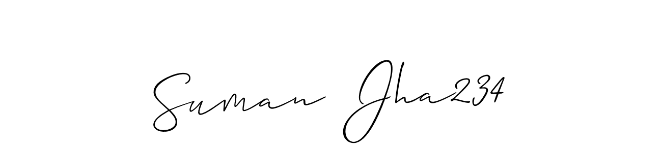 if you are searching for the best signature style for your name Suman  Jha234. so please give up your signature search. here we have designed multiple signature styles  using Allison_Script. Suman  Jha234 signature style 2 images and pictures png