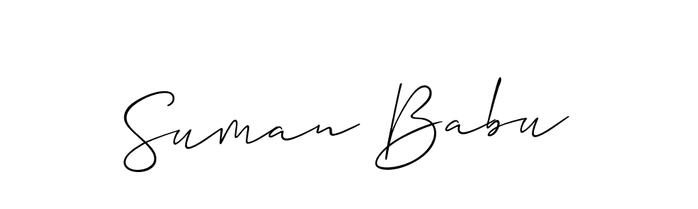 How to Draw Suman Babu signature style? Allison_Script is a latest design signature styles for name Suman Babu. Suman Babu signature style 2 images and pictures png