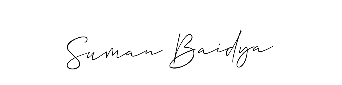 You can use this online signature creator to create a handwritten signature for the name Suman Baidya. This is the best online autograph maker. Suman Baidya signature style 2 images and pictures png