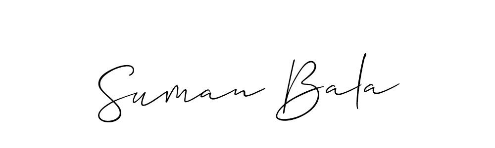 Make a beautiful signature design for name Suman Bala. Use this online signature maker to create a handwritten signature for free. Suman Bala signature style 2 images and pictures png