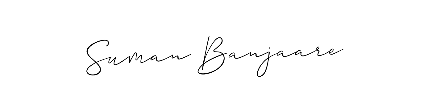 Also You can easily find your signature by using the search form. We will create Suman Banjaare name handwritten signature images for you free of cost using Allison_Script sign style. Suman Banjaare signature style 2 images and pictures png