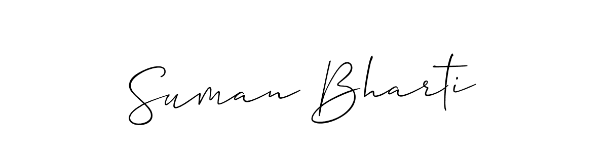 Similarly Allison_Script is the best handwritten signature design. Signature creator online .You can use it as an online autograph creator for name Suman Bharti. Suman Bharti signature style 2 images and pictures png