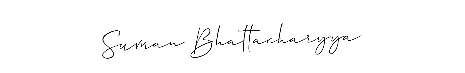 if you are searching for the best signature style for your name Suman Bhattacharyya. so please give up your signature search. here we have designed multiple signature styles  using Allison_Script. Suman Bhattacharyya signature style 2 images and pictures png