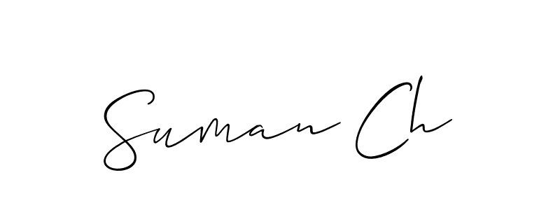 Make a beautiful signature design for name Suman Ch. Use this online signature maker to create a handwritten signature for free. Suman Ch signature style 2 images and pictures png