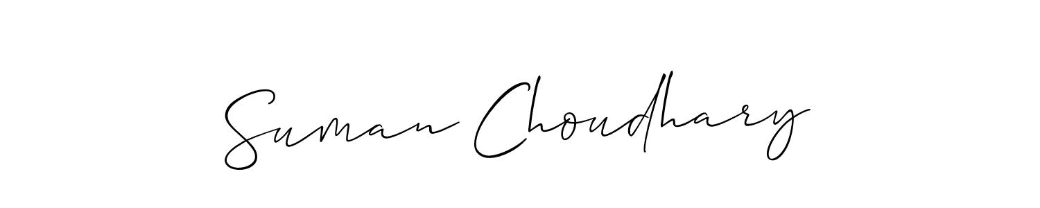 Suman Choudhary stylish signature style. Best Handwritten Sign (Allison_Script) for my name. Handwritten Signature Collection Ideas for my name Suman Choudhary. Suman Choudhary signature style 2 images and pictures png