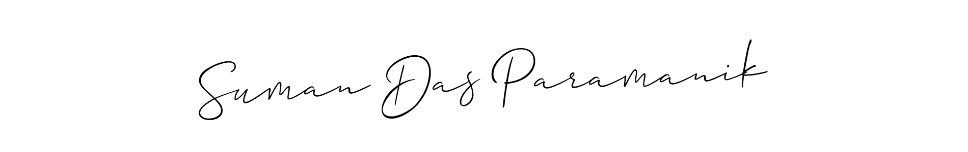 Also You can easily find your signature by using the search form. We will create Suman Das Paramanik name handwritten signature images for you free of cost using Allison_Script sign style. Suman Das Paramanik signature style 2 images and pictures png