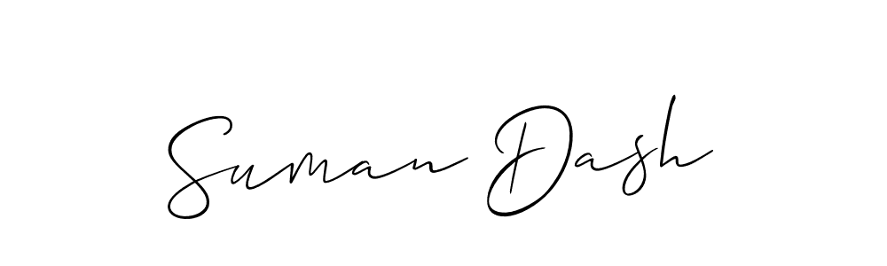 How to Draw Suman Dash signature style? Allison_Script is a latest design signature styles for name Suman Dash. Suman Dash signature style 2 images and pictures png