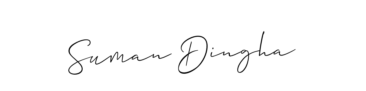 Also we have Suman Dingha name is the best signature style. Create professional handwritten signature collection using Allison_Script autograph style. Suman Dingha signature style 2 images and pictures png