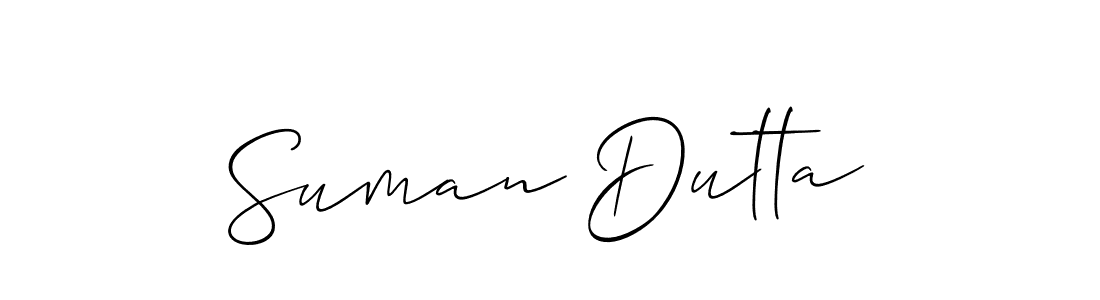 It looks lik you need a new signature style for name Suman Dutta. Design unique handwritten (Allison_Script) signature with our free signature maker in just a few clicks. Suman Dutta signature style 2 images and pictures png