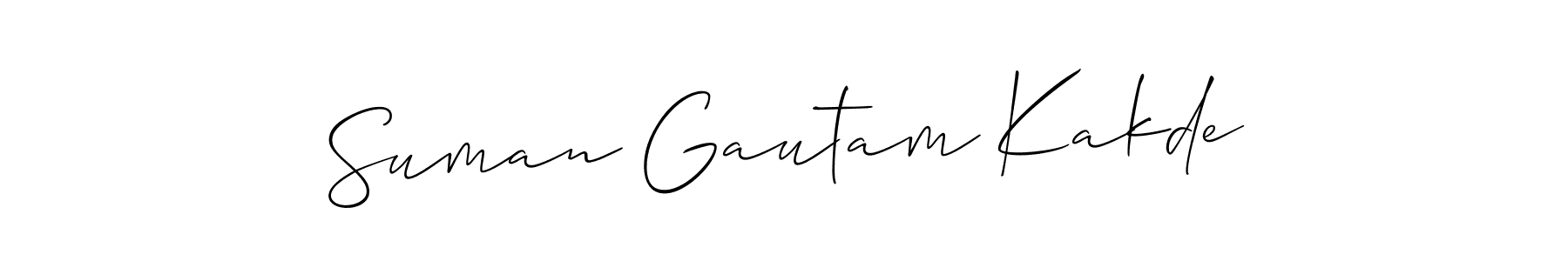 How to Draw Suman Gautam Kakde signature style? Allison_Script is a latest design signature styles for name Suman Gautam Kakde. Suman Gautam Kakde signature style 2 images and pictures png