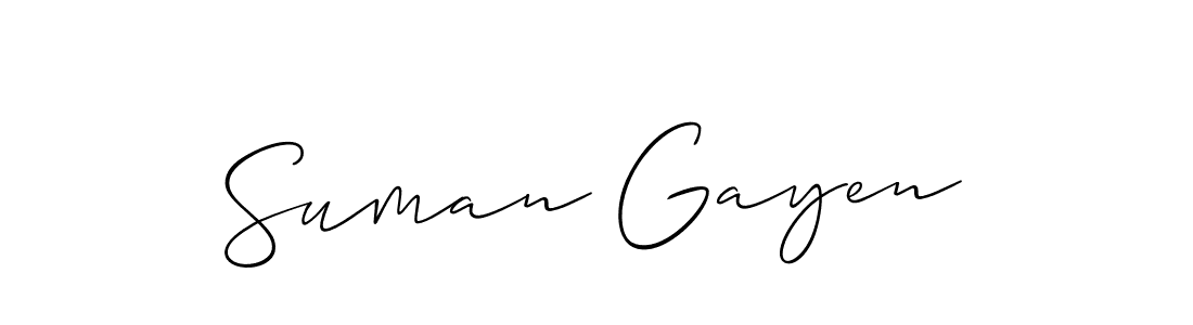 Once you've used our free online signature maker to create your best signature Allison_Script style, it's time to enjoy all of the benefits that Suman Gayen name signing documents. Suman Gayen signature style 2 images and pictures png