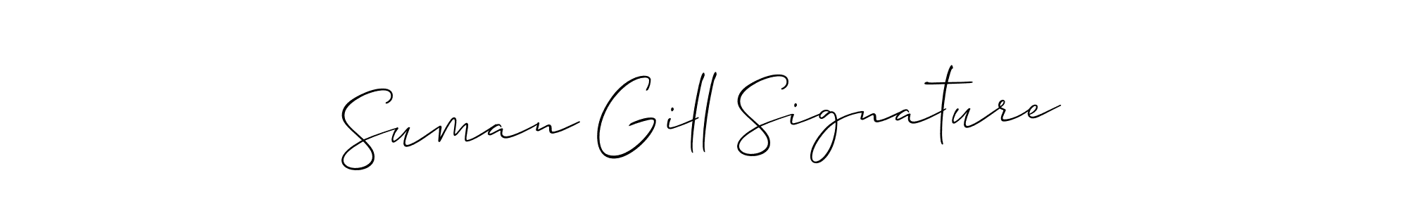 Once you've used our free online signature maker to create your best signature Allison_Script style, it's time to enjoy all of the benefits that Suman Gill Signature name signing documents. Suman Gill Signature signature style 2 images and pictures png